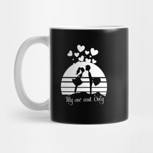 Funny valentines day cute design for couples My one and only Mug